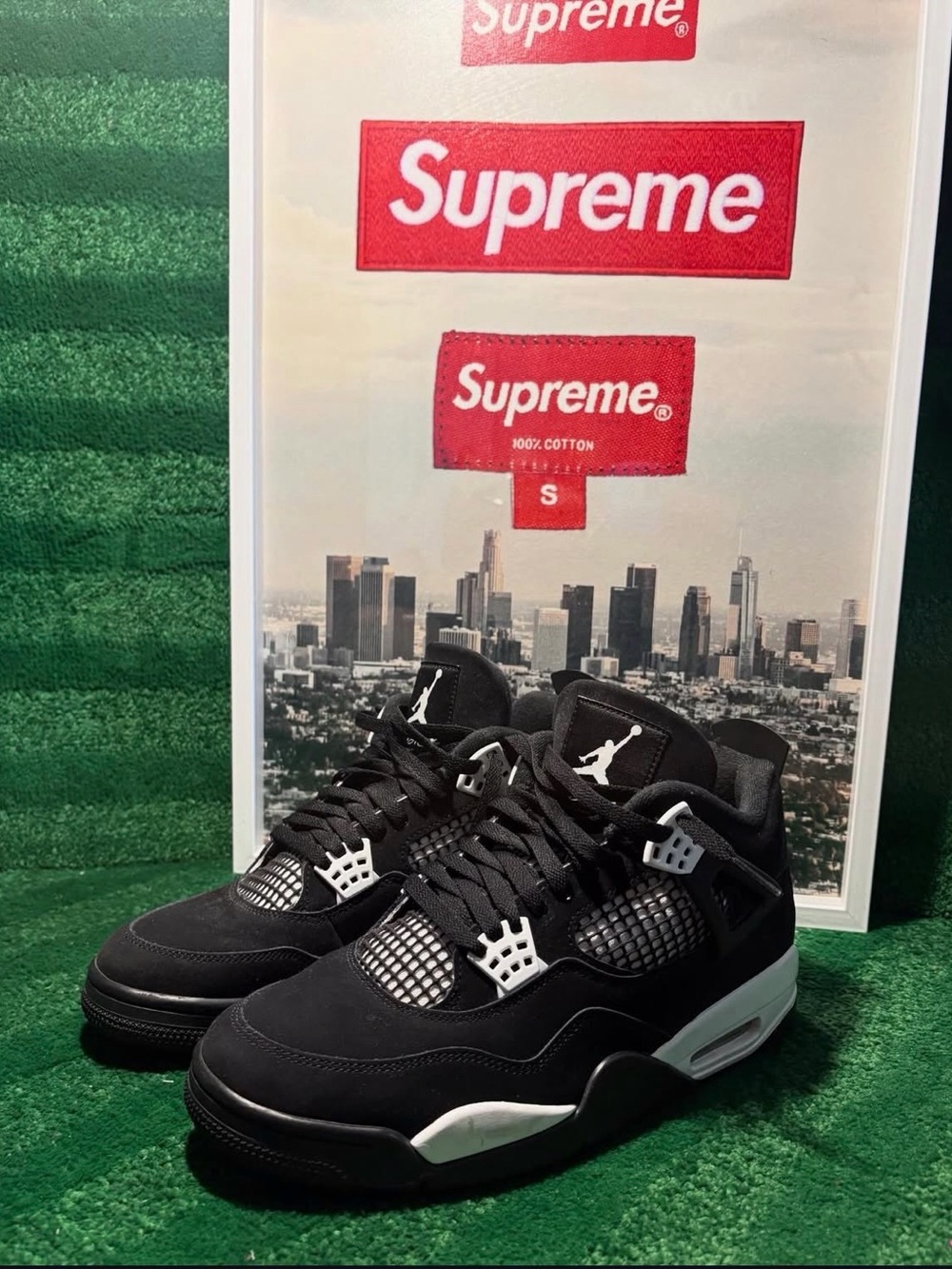 Jordan Men’s Sneakers — Black with White Accents